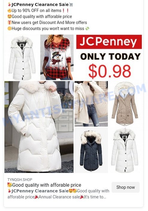 Beware of Fake 90% off JCPenney Clearance Sale Scam Stores: Tips