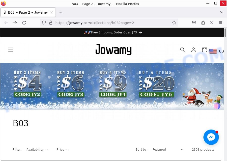 Jowamy.com scam store