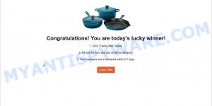 Le Creuset Cookware Giveaway Scam fake Le Creuset winner
