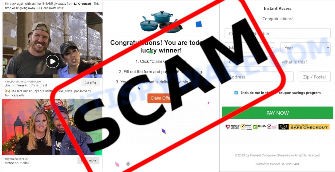 Le Creuset Cookware Giveaway Scam scam