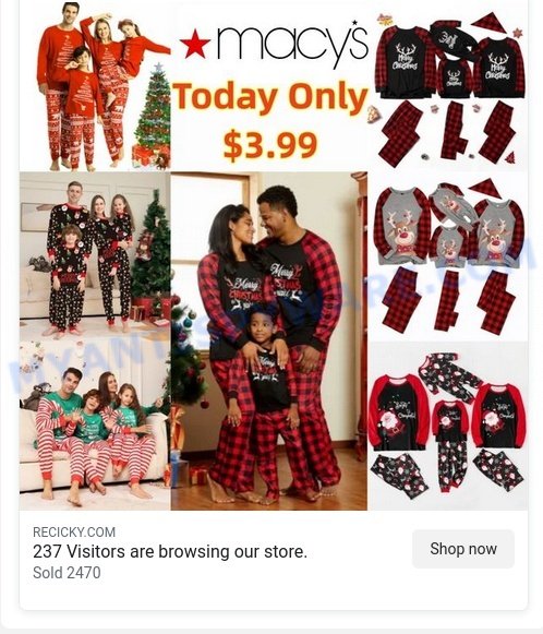 Macys Backstage Clearance Scam ads