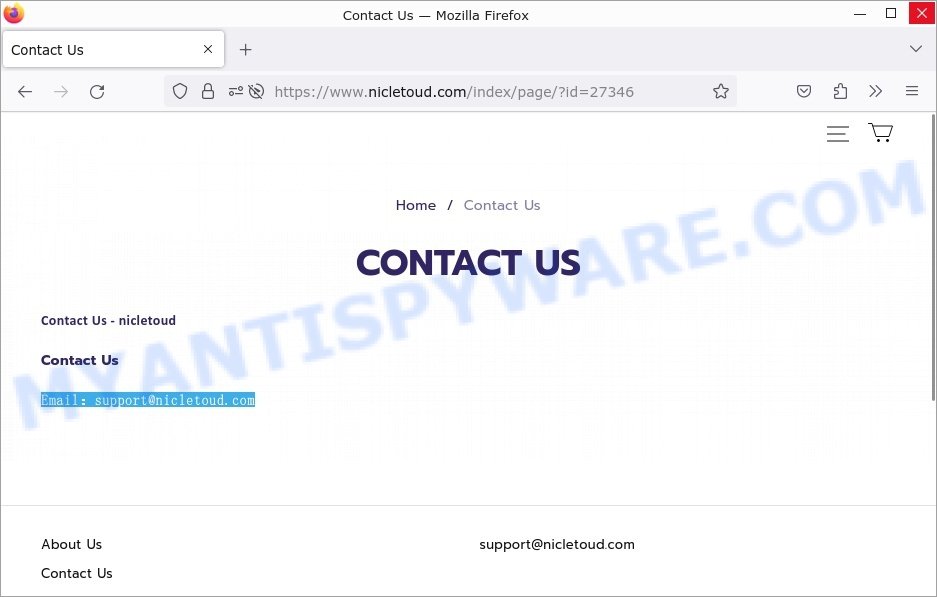 Nicletoud.com contacts