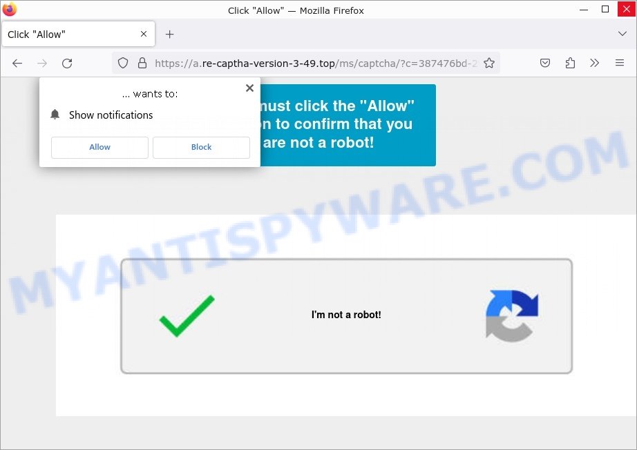 Re-captha-version-3-49.top Click Allow scam