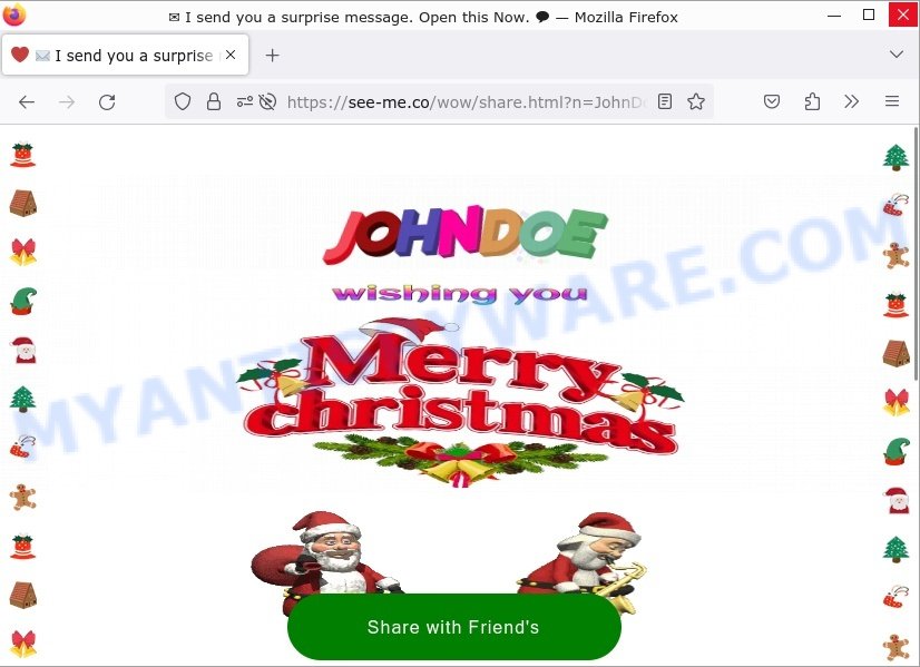 See-me.co Wish you Merry Christmas scam share