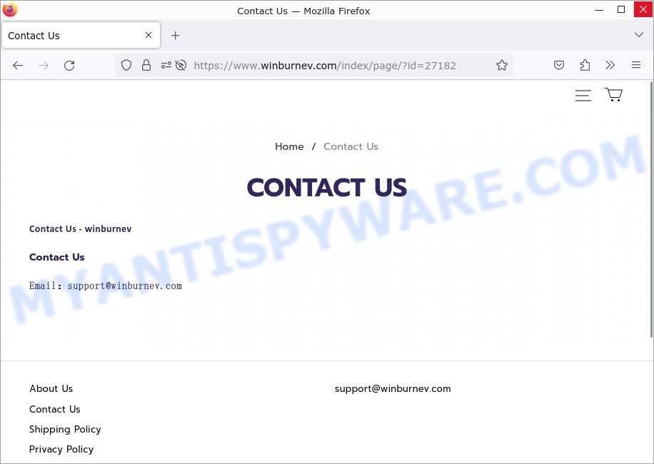 Winburnev.com contacts