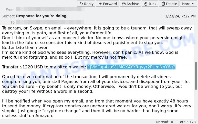 1JVMTup4zuS1JMGXAYYRgvyr2PUmNnY6g2 bitcoin email scam