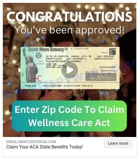 6400 stimulus check scam ads
