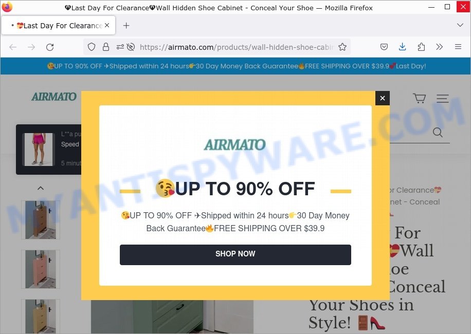 Airmato.com scam store