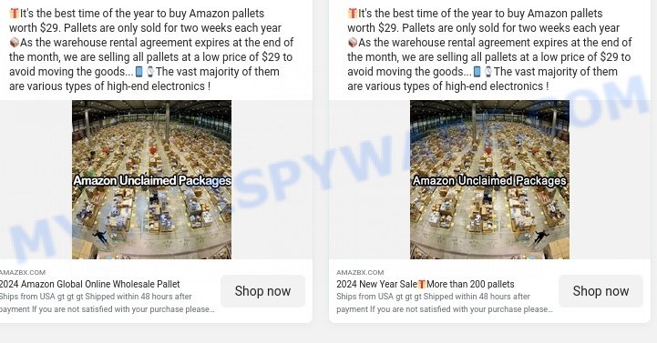 Amazbx.com Amazon Pallet sale scam
