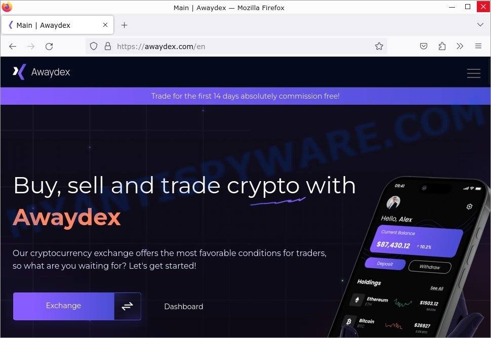 Awaydex.com promo code scam