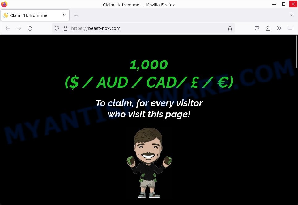 Beast-nox.com Claim 1k from me scam