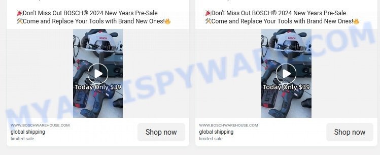 BoschWarehouse.com scam store