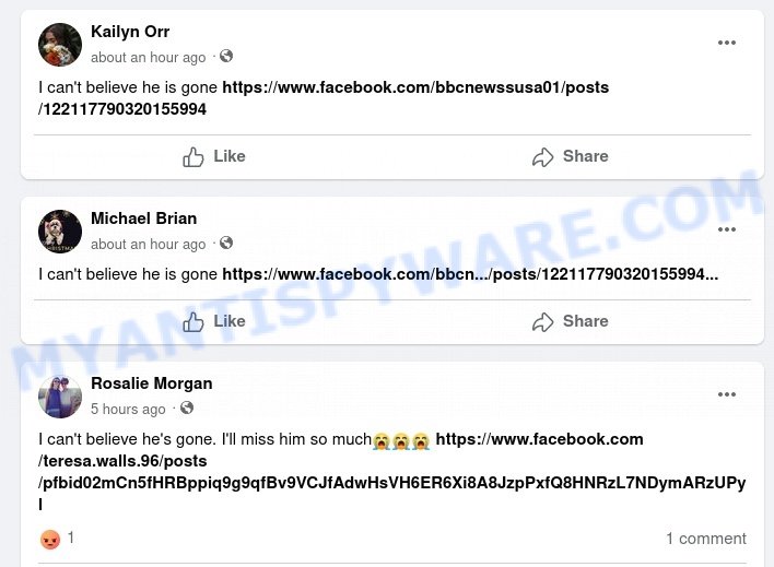 Cant Believe He Gone Scam Facebook Posts