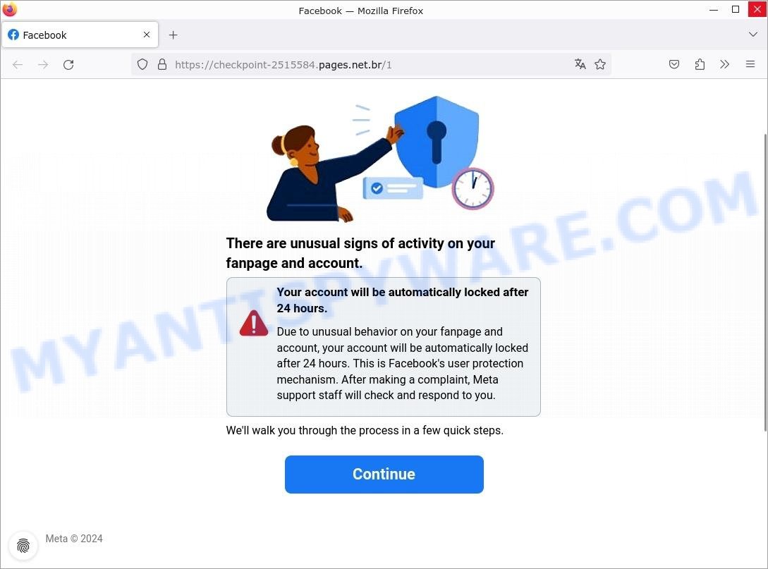 Facebook Messenger Scam Message From Guest fake meta