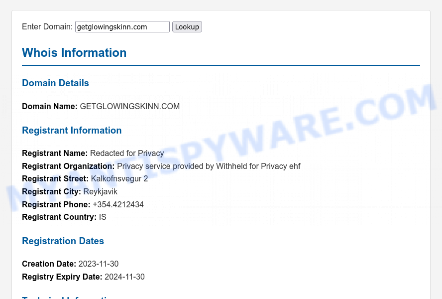 Gordon Ramsay Le Creuset Giveaway Scam WHOIS Lookup