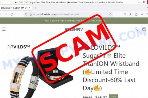 LOVILDS SugarFirm Elite TitanION Wristband scam