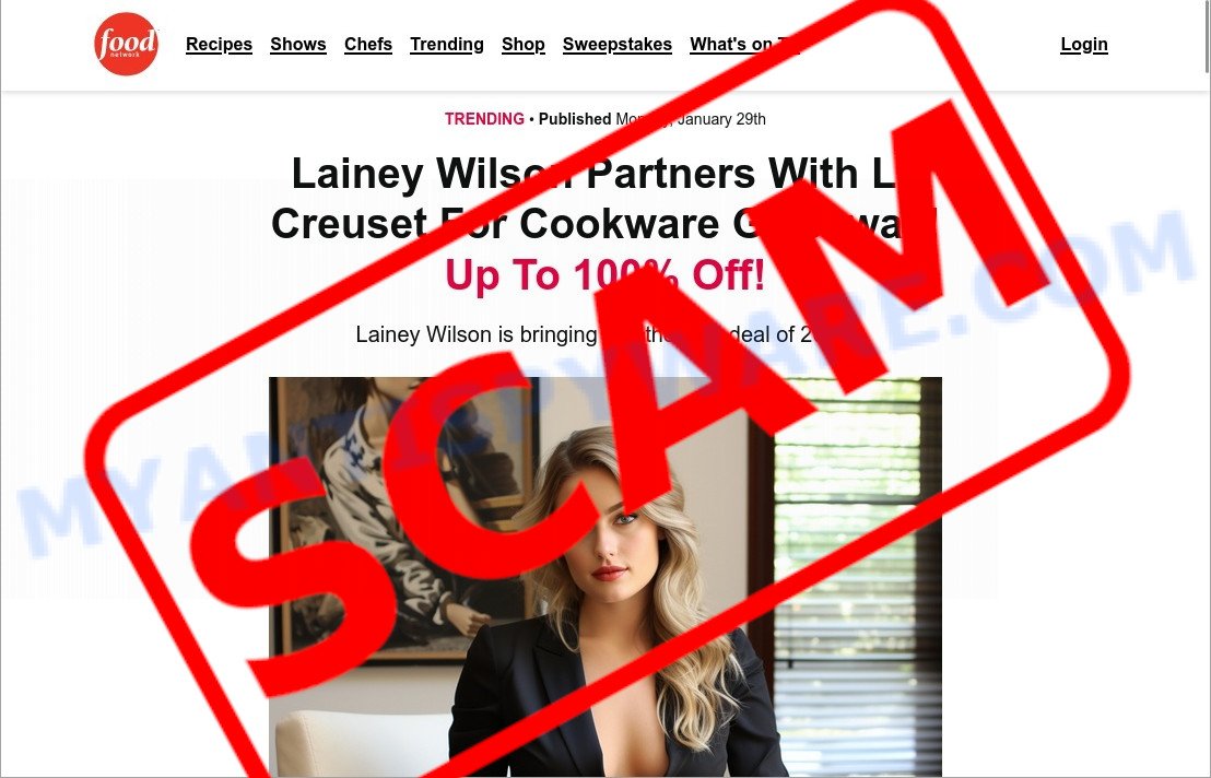 Lainey Wilson Le Creuset Giveaway Scam