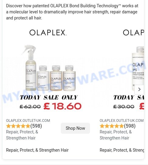 Olaplex.outlet-uk.com scam