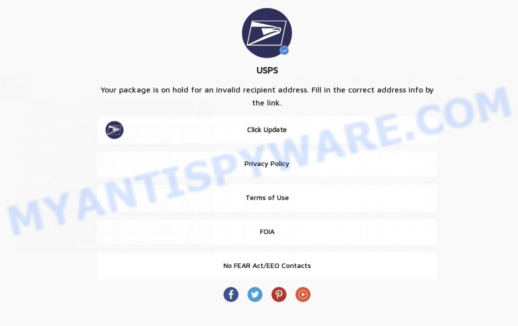Usps.cargocheck-address.top scam