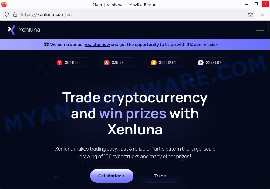 Xenluna.com crypto scam