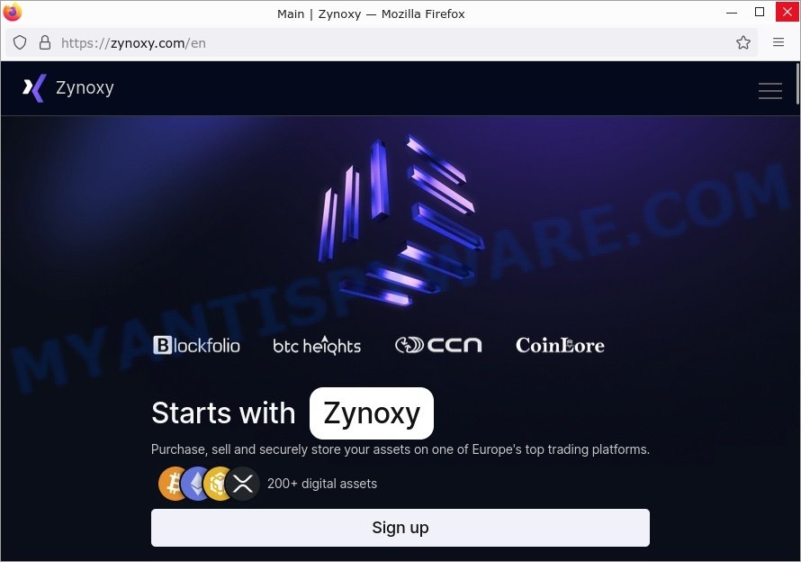 Zynoxy.com crypto scam