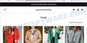 Garmentshandling.com desigual scam store