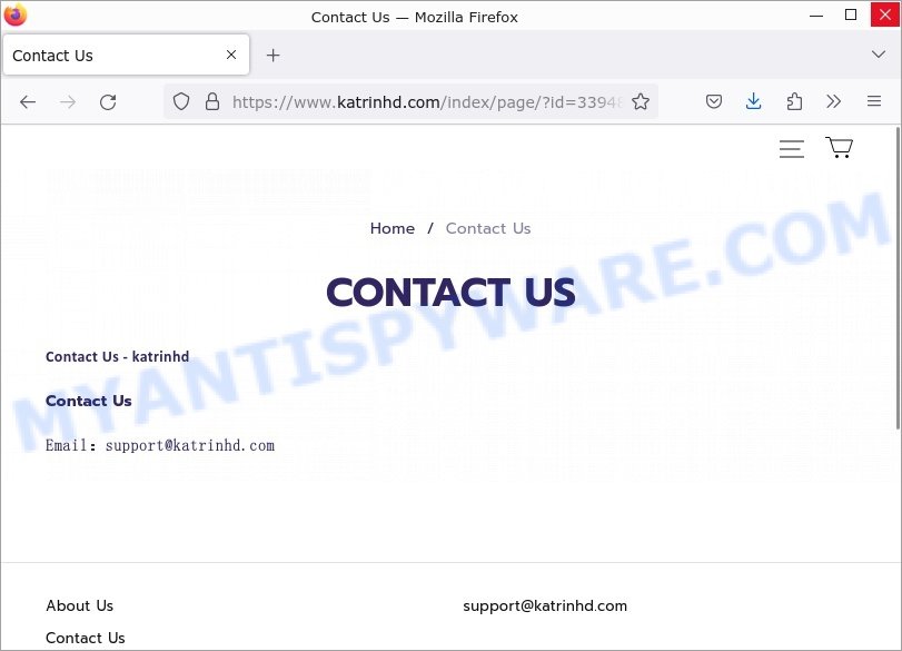 Katrinhd.com scam store contacts