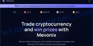 Mevonix.com crypto scam