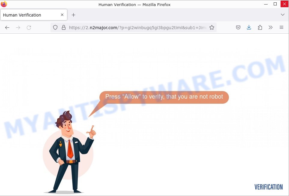N2major.com Human Verification Scam