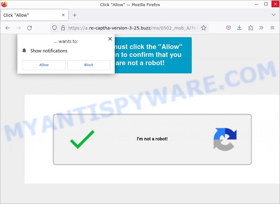 Re-captha-version-3-25.buzz Click allow scam