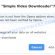 Simple Video Downloader extension