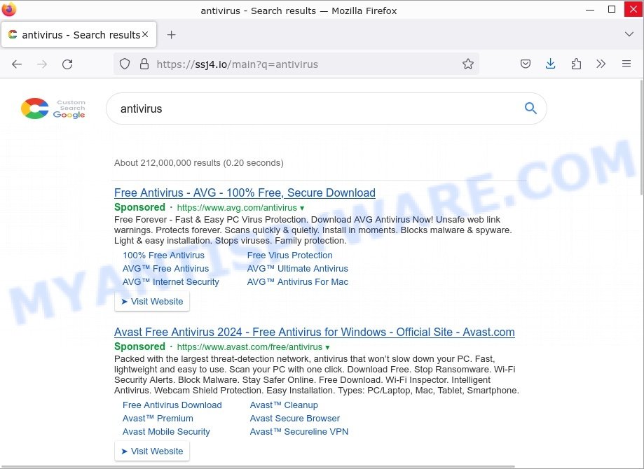 Ssj4.io redirect virus - Search results