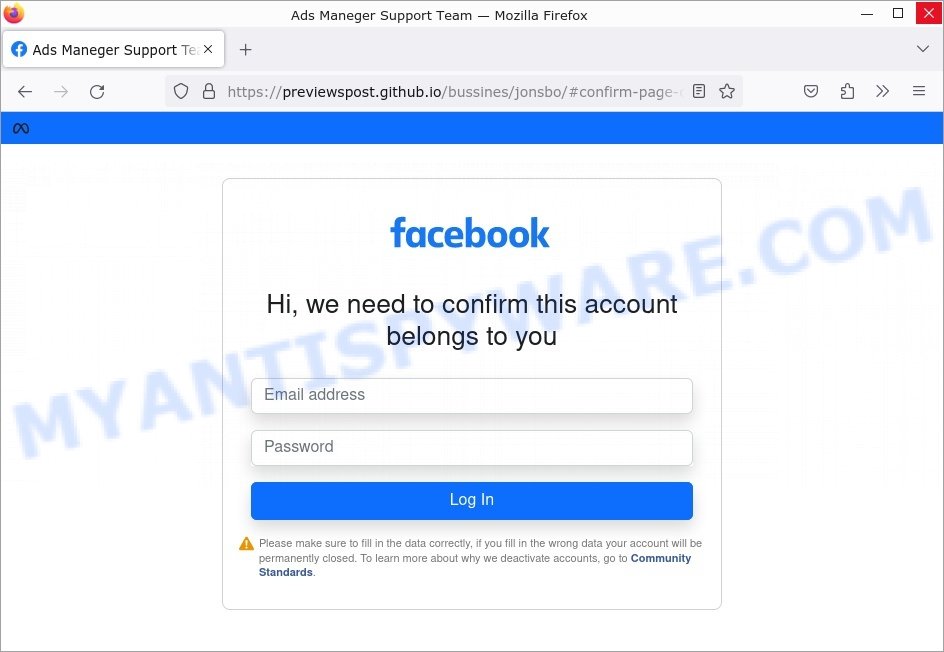 24 hours left your account may be restricted Facebook Scam phase 3