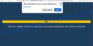 Atleafeonon.com click Allow scam