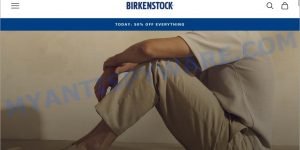 Birkendeals.com fake Birkenstock store scam
