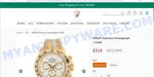 Luxurywatchexpo.com fake ROLEX website scam