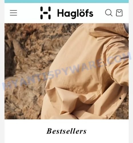 Megahut.shop fake Haglöfs store scam
