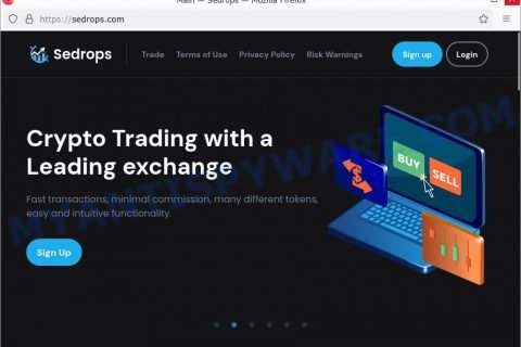 Sedrops.com crypto scam