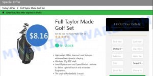 Splendidazuresanctuary.com Full Taylor Made Golf Set giveaway scam