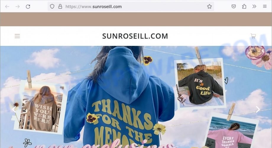 Sunroseill.com fake Lucy Yak store scam