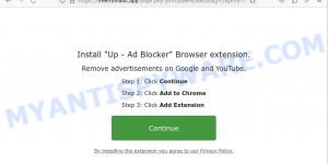 Up Ad Blocker extension installer