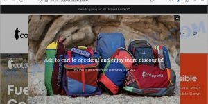Uscotopaxi.store fake Cotopaxi Store Closing sale scam