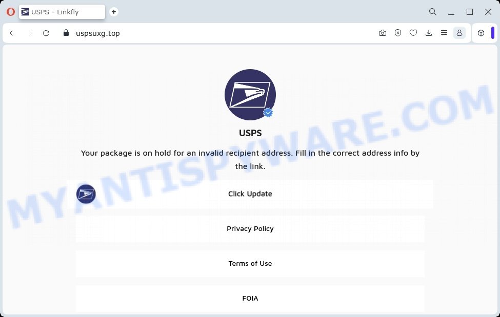 Uspsuxg.top fake usps website