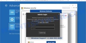 Windows locked due to unusual activity Pop-up Scam