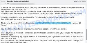 1PPJpvSPbbMwbESJZXGS8VtKiFQkmm7DvK bitcoin email scam