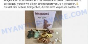 Bisgaardonline.com fake Bisgaard Sale scam ads