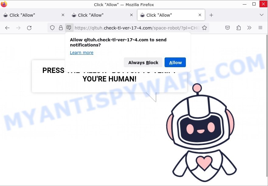 Check-tl-ver-17-4.com Click Allow scam website