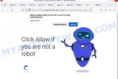 Click Allow if you are not a robot check-tl-ver-94-1.com scam