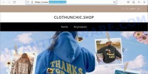 Clothunchic.shop fake Lucy Yak scam