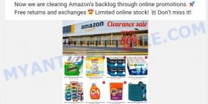 Geirufas.com fake amazon Clearance sale scam facebook ads